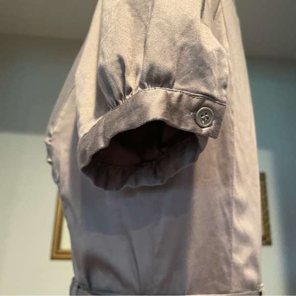 2FOR$30 H&M Taupe Brown Short Sleeve Safari Button Down Mini Dress - Picture 7 of 13